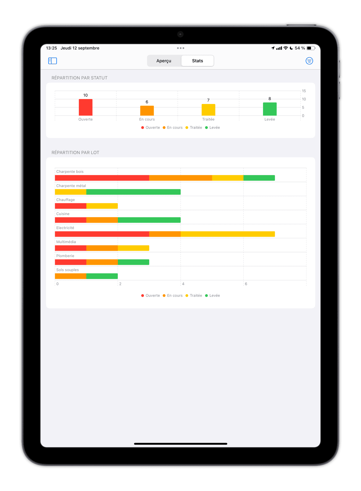 siteworks suivi chantier opr réception app 